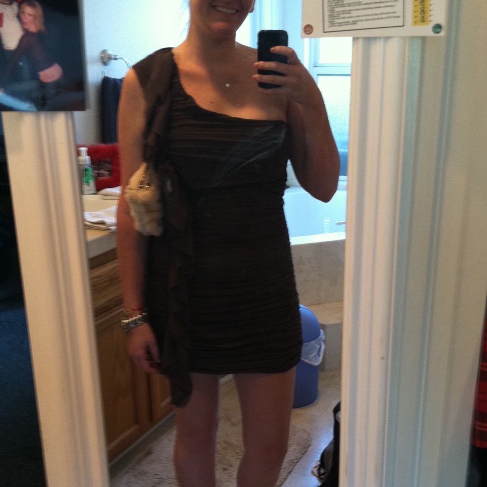 *NWT* Foreign Exchange One Shoulder Dress